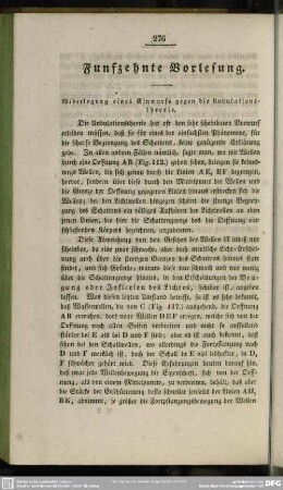 Funfzehnte Vorlesung