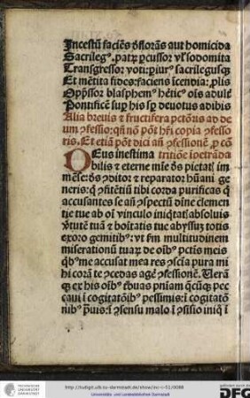 Alia brevis et fructifera peccatoris ad deum confessio, quando non potest haberi copia confessoris et etiam potest dici ante confessionem pro contritione impetranda.