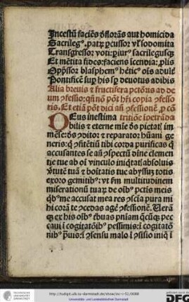 Alia brevis et fructifera peccatoris ad deum confessio, quando non potest haberi copia confessoris et etiam potest dici ante confessionem pro contritione impetranda.