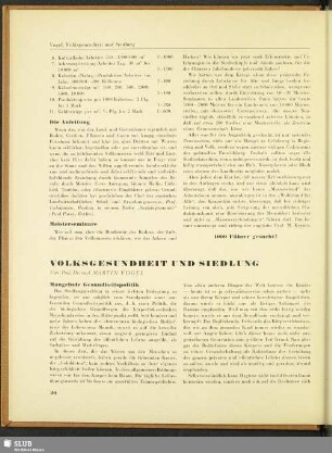 Volksgesundheit Und Siedlung