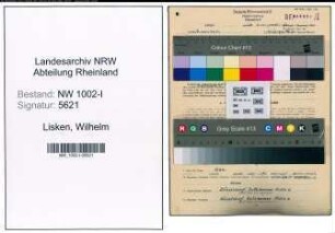 Entnazifizierung Wilhelm Lisken, geb. 15.11.1885 (Kaufmann)