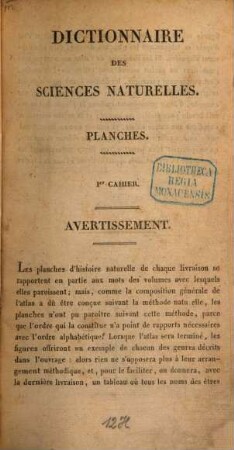Dictionnaire des sciences naturelles : dans lequel on traite méthodiquement des différens êtres de la nature, considérés soit en eux-mêmes, d'après l'état actuel de nos connoissances, soit relativement à l'utilité qu'en peuvent retirer la médecine, l'agriculture, le commerce et les arts, suivi d'une biographie des plus célèbres naturalistes ; ouvrage destiné aux médecins, aux agriculteurs, aux commerçans, aux artistes, aux manufacturiers, et à tous ceux qui ont intérêt à connoître les productions de la nature, leurs caractères génériques et spécifiques, leur lieu natal, leurs propriétés et leurs usages, [72]. [Index]