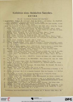 Antike (Nr. 1-189)