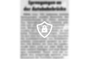 Sprengungen an der Autobahnbrücke