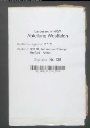 Generalia wegen der Kapitular-Eigenbehörigen.