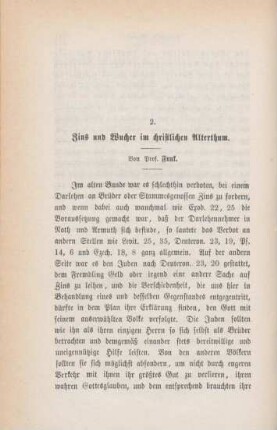 214-229 Zins und Wucher im christlichen Alterthum