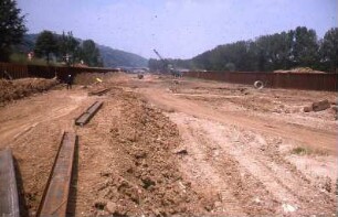 Oberesslingen, Durchstich, flussabwärts