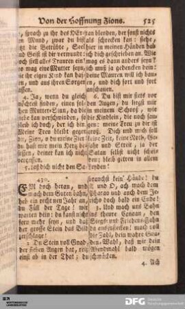 Von der Hoffnung Zions.