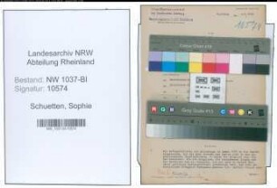 Entnazifizierung Sophie Schuetten , geb. 02.07.1890 (Stadtsekretaerin)