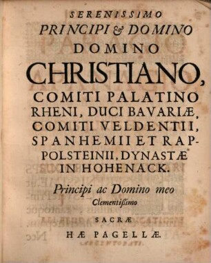 Jo. Schilteri De Paragio Et Apanagio, Succincta Expositio : Itemque De Feudis Juris Francici Dissertatio. Accesserunt De Successione Lineari Velitationes. necnon Justi Meieri De Rei Feudalis Vindicatione Disceptatio