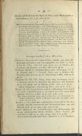 Geographische Werke.