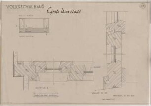 Grund, Peter; Groß - Umstadt; Volksschule und Turnhalle - Fensterprofile (Detail)