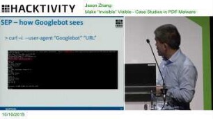 Make "Invisible" Visible: Case Studies in PDF Malware