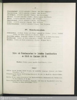 Lehrer- und Verwaltungspersonal der Technischen Staatslehranstalten