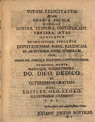 Diss. iur. de redemtione vexae