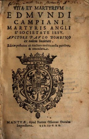 Vita et Martyrium Edmundi Campiani