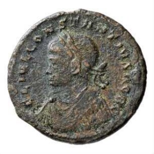 Münze, Follis, Aes 3, 327 - 328 n. Chr.