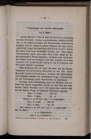 Wellenlänge der blauen Indiumlinie.