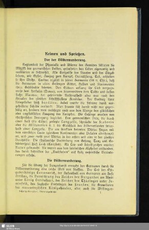Keimen und Sprießen