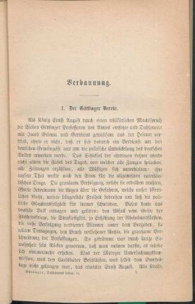 Verbannung.