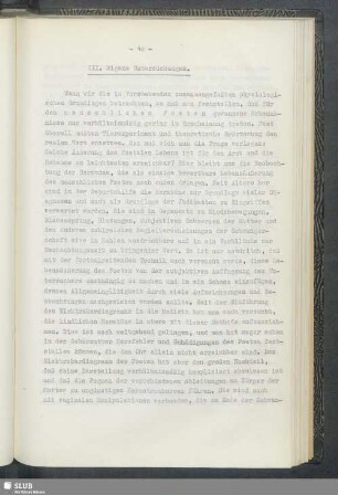 III. Eigene Untersuchungen