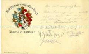 Postkarte des Akademischen Veterinär-medizinischen Vereins