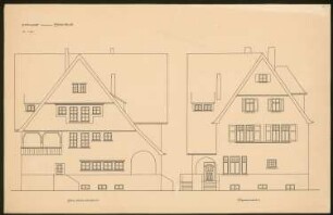 Entwurf zu einem Landhaus: Ansichten