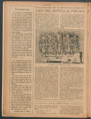 Cien mil botellas por día : Los progresos de la mecánica industrial