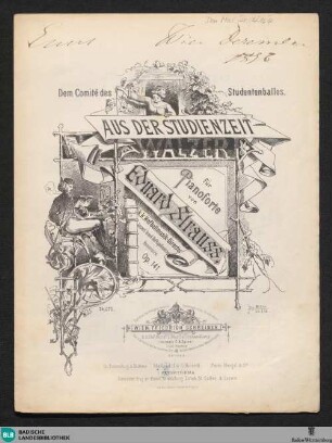 Aus der Studienzeit : Walzer; für Pianoforte; op. 141