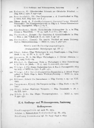 II. 6. Siedlungs- und Wohnungswesen, Sanierung
