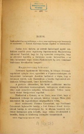 Magyarország függetlenségi harcza 1848 - 49-ben, 3