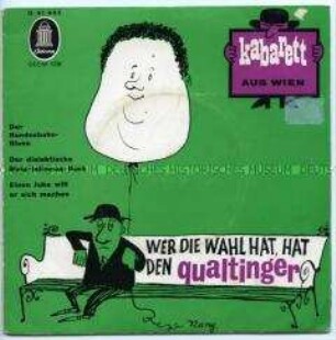 Kabarett-Texte von Helmut Qualtinger, Plattenhülle