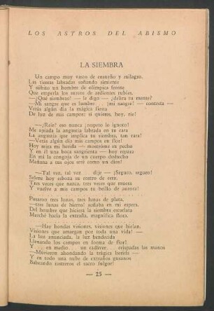 La siembra