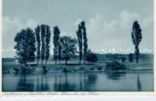 Flusslandschaft bei Vlotho an der Weser