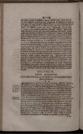 Sect. IV. inducit Condictionem ex Moribus Germanorum Mercatorum