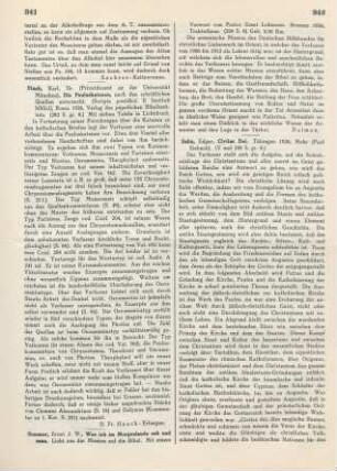 342-343 [Rezension] Salin, Edgar, Civitas dei