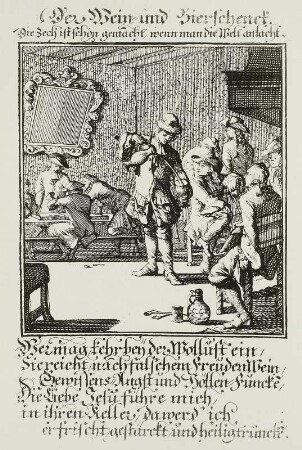 Wein- u. Bierschenk, Weigel 1698
