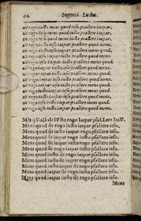 Mens quod sit iusto rogo iaspar psallere iesu