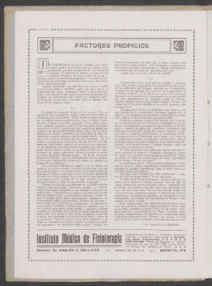 Factores propicios