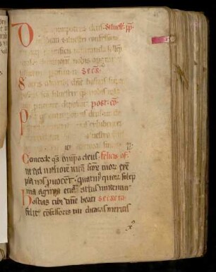 Proprium de sanctis; von Silvester papa (31.12.) bis Thomas apost. (21.12.)