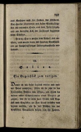 12. Selico. Ein Gegenstück zum vorigen.