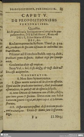 Caput V. De Propositionibus Personalibus