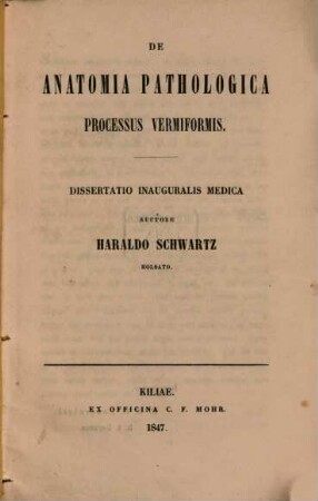 De anatomia pathologica processus vermiformis
