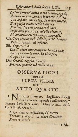 Osservazioni Della Scena Prima Dell' Atto Quarto