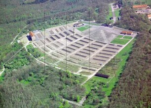 Gedenkstätte Buchenwald bei Weimar : Blickrichtung Südosten