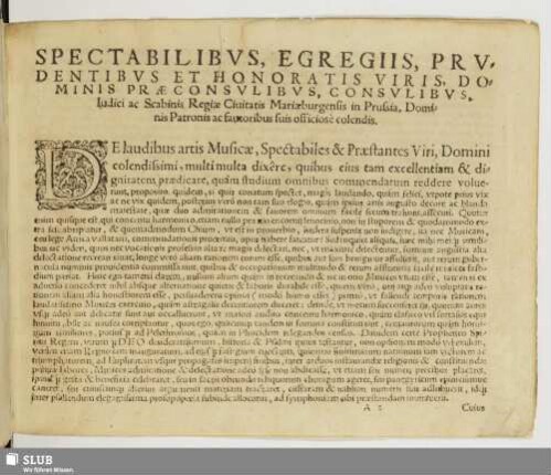 Spectabilibus, egregiis, ... [Vorwort]
