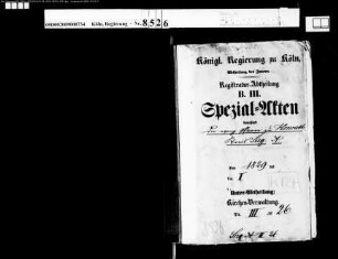 Die evangelische Pfarre zu Honrath