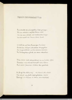 Trauer der Mondgöttin