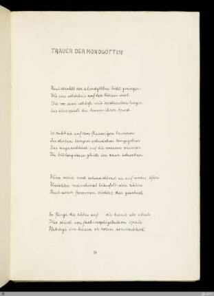 Trauer der Mondgöttin