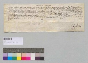 Papst Innozen XII. gewährt der Grabkapelle in Straubing einen Ablass. S: Papst Innozenz XII.